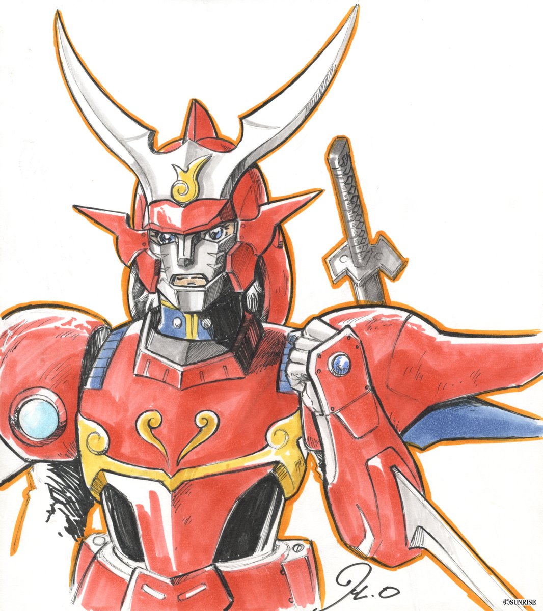 samuraitroo_pr's tweet photo. ❖━━━━━━━━━━━❖
⚔️THANKSイラスト公開🔥
❖━━━━━━━━━━━❖

TVアニメ『鎧真伝サムライトルーパー』
ヨロイギアデザイン原案：
岡本 英郎さんより皆さまへ、
感謝を込めた激アツのイラストをお届け！

最終回放送まであと2日！

#サムライトルーパー https://t.co/L6RqZecKPE