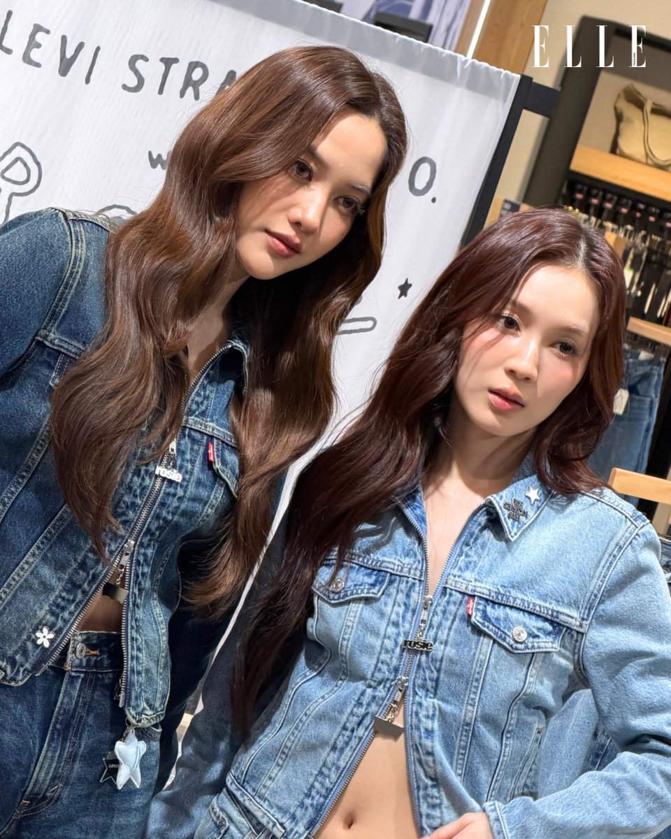 ELLEThailand's tweet photo. เท่เลย! ฟรีน สโรชา @srchafreen และเลิฟ ภัทรานิษฐ์ @loverrukk พาทุกคนไปสัมผัสคอลเล็กชั่นใหม่กับ Levi’s® x ROSÉ ใน The Original Girl ที่สะท้อนความเป็นตัวเอง และจะพร้อมวางจำหน่ายในวันนี้ที่ Levi’s® สาขา centralwOrld เท่านั้น

#ELLEThailand
#srchafreen
#LevisTHxLoverrukk
#LevisXROSÉ https://t.co/GGZMiMa97I