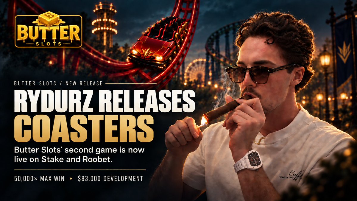 Jcaps08's tweet photo. From Tommy Guns to COASTERS 🎢

@rydurz  is back with @BUTTERSLOTS  second release and he’s putting his own game to the test.

Swipe for the gameplay → Does this look like a step up from Tommy Guns? https://t.co/kaOHg4UBng