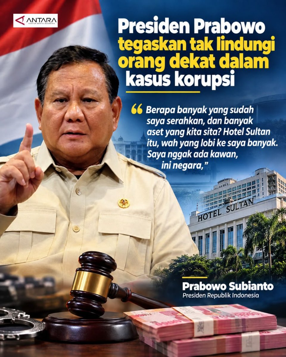 Kitingku0416's tweet photo. Nggak ada urusan kawan atau lobi-lobi, kalau aset negara digelapkan ya wajib disita. Ketegangan Presiden tegas banget buat hal ini.
#PrabowoSikatKoruptor https://t.co/1ta4OlUobs