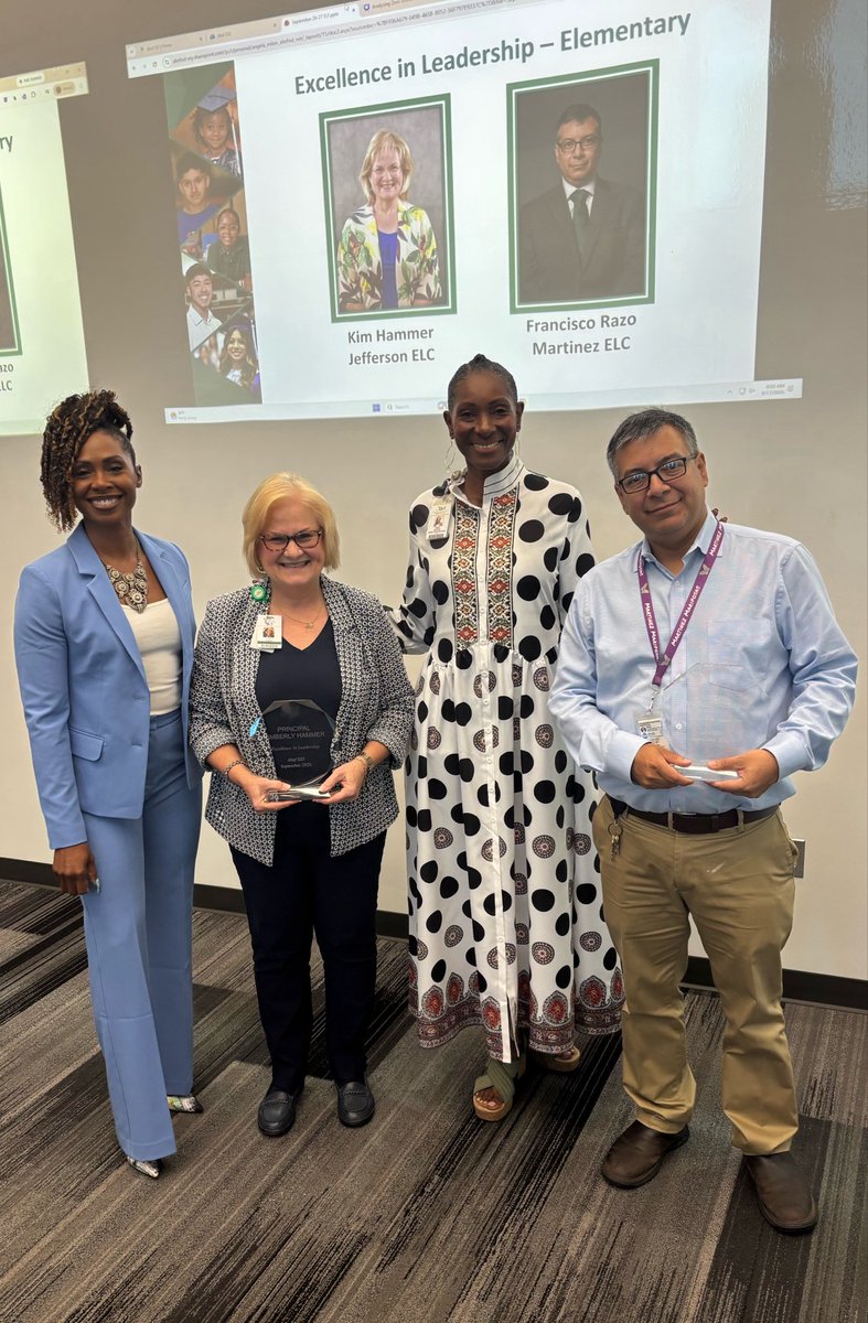 O_L_Mayers's tweet photo. So proud to celebrate our @alief ELC principals receiving the Excellence in Leadership Award. Their hearts for our littlest learners, commitment to JOYful learning, and dedication to building a culture of excellence are helping our youngest students begin their journeys strong. https://t.co/GbIOhaqXLN