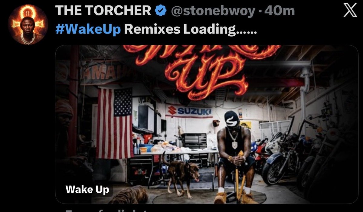 PufaYm's tweet photo. Let Goooooooooo 🔋….#wakeUp @stonebwoy https://t.co/RYrEfKLAfq