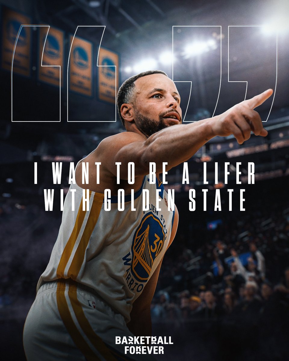bballforever_'s tweet photo. Steph Curry was asked if watching LeBron James switch teams is appealing to him: 

"Not at all. I've always stated that I wanna be a lifer with Golden State… My mission is to stay in Golden State and be competitive, the contract stuff will take care of itself" 🤝

(via CNBC) https://t.co/hOeP5DmY2a