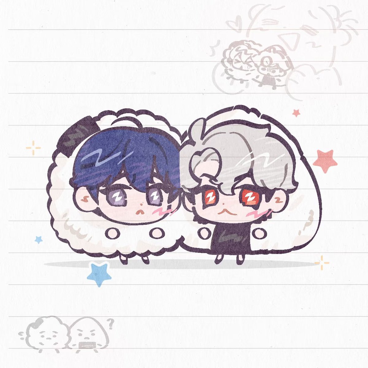 DRiceBo's tweet photo. 🔵🔴🍙

#플레이브 #꾸꾸즈 #예준 #은호 https://t.co/tdj0PnMJUU