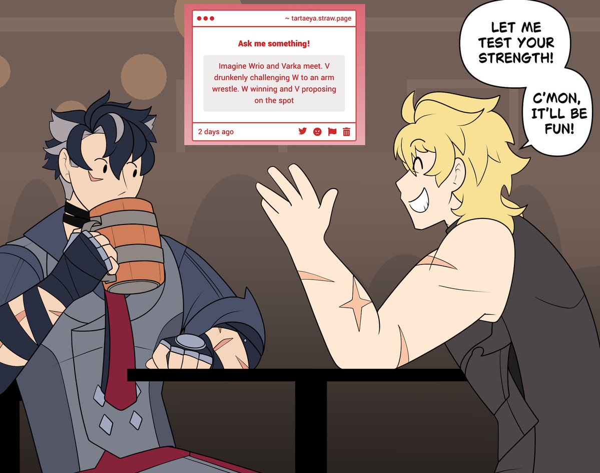 tartaeya's tweet photo. #varkathesley

thank you for the request! could not resist LMAO https://t.co/ulKq5UWcRe