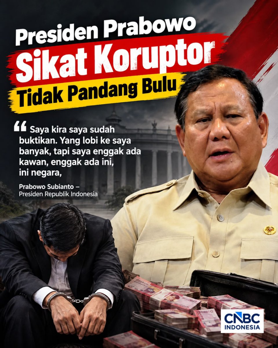 titanando3's tweet photo. Pemerintahan yang bersih membutuhkan keberanian untuk menindak praktik korupsi secara konsisten sesuai hukum. #PrabowoSikatKoruptor https://t.co/GNKF7mAbrm