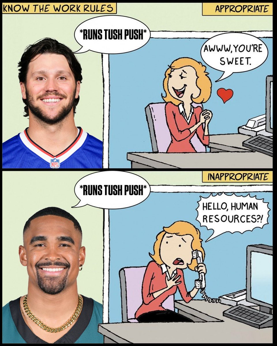 CooperDeJawn3's tweet photo. Reminder ⏰ the bills wanted the tush push banned https://t.co/ekMswCxKax
