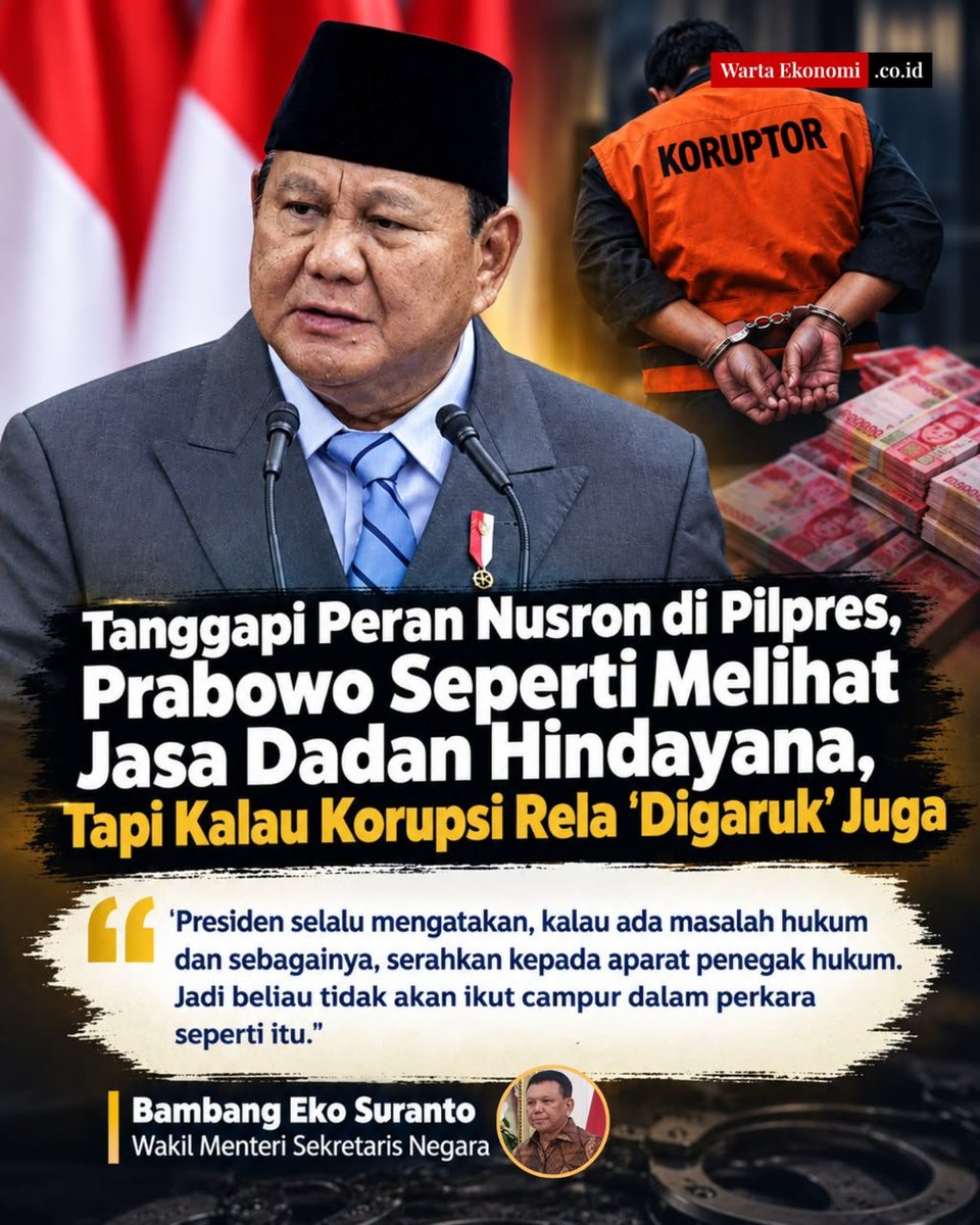 decfors's tweet photo. Seperti melihat jasa Dadan Hindayana tapi kalau korupsi rela digaruk juga. Itulah bukti Prabowo tidak melindungi orang dekat yang nakal. #PrabowoSikatKoruptor https://t.co/3ohmB0sjJI