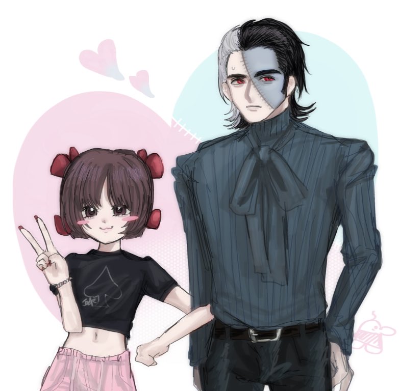kii947's tweet photo. 描きたかったコラボのふたり https://t.co/KJbLVO3lrc