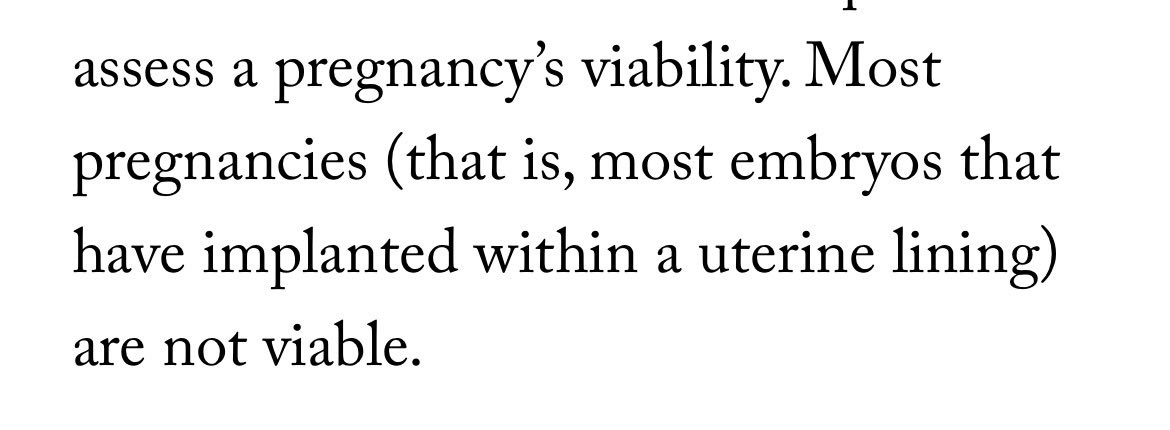 lindsaymeisel's tweet photo. @storyshaped @NewYorker I loved the piece, but are you sure you’re not confusing implantation here with conception? I think only something like 30% of implanted embryos are not viable. But if you’re looking at conceptions, it’s probably more like 40-60% (but of course, those don’t turn a HPT positive) https://t.co/NSb7JRghD8