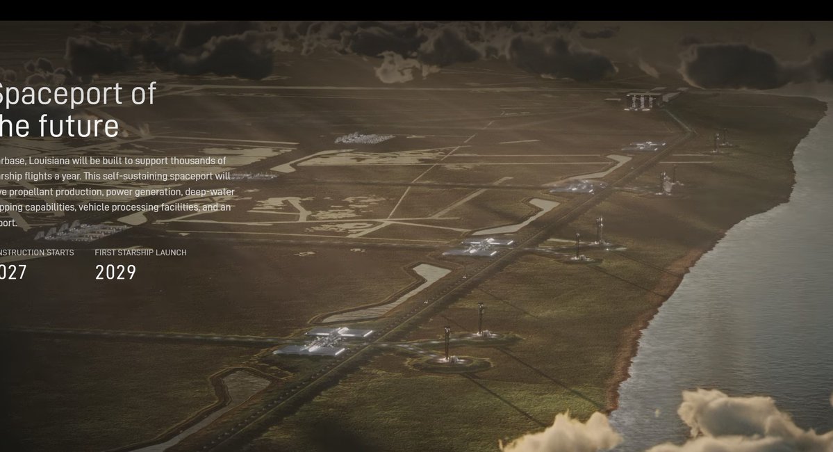 thelacoast's tweet photo. With no new permits filed again this week for Starbase LA, I figured I would overlay the render on the map to see what that looks like.  The location and size of the launch complex area is confirmed by both the soil boring points and the canals in the render (which are the actual canals on the property). 

I tried to label things best I could but I know there are people following me that are way smarter than me.  Feel free to let me know what you think and I can tweak this map accordingly.  Keep in mind these are just conceptual renders and what they actually construct could be drastically different.  We are just having fun waiting on permits 😂