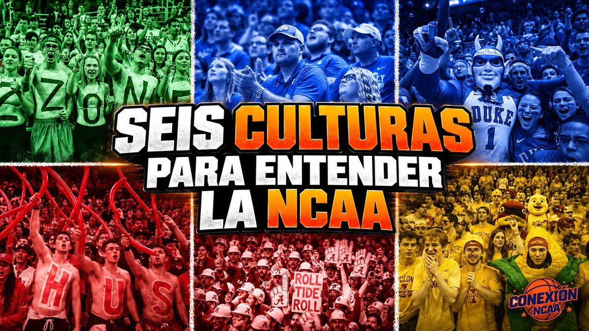 conexion_NCAA's tweet photo. 🏀 NUEVO VIDEO

¿Acabas de llegar a la NCAA y no sabes qué programa seguir? Hemos elegido 6 culturas completamente distintas para entender mejor qué hace especial al college basketball.

Tradición, identidad, afición, forma de jugar y mucho más.

🎥 https://t.co/R2M5P3bnx7 https://t.co/WWbMDpSUNZ