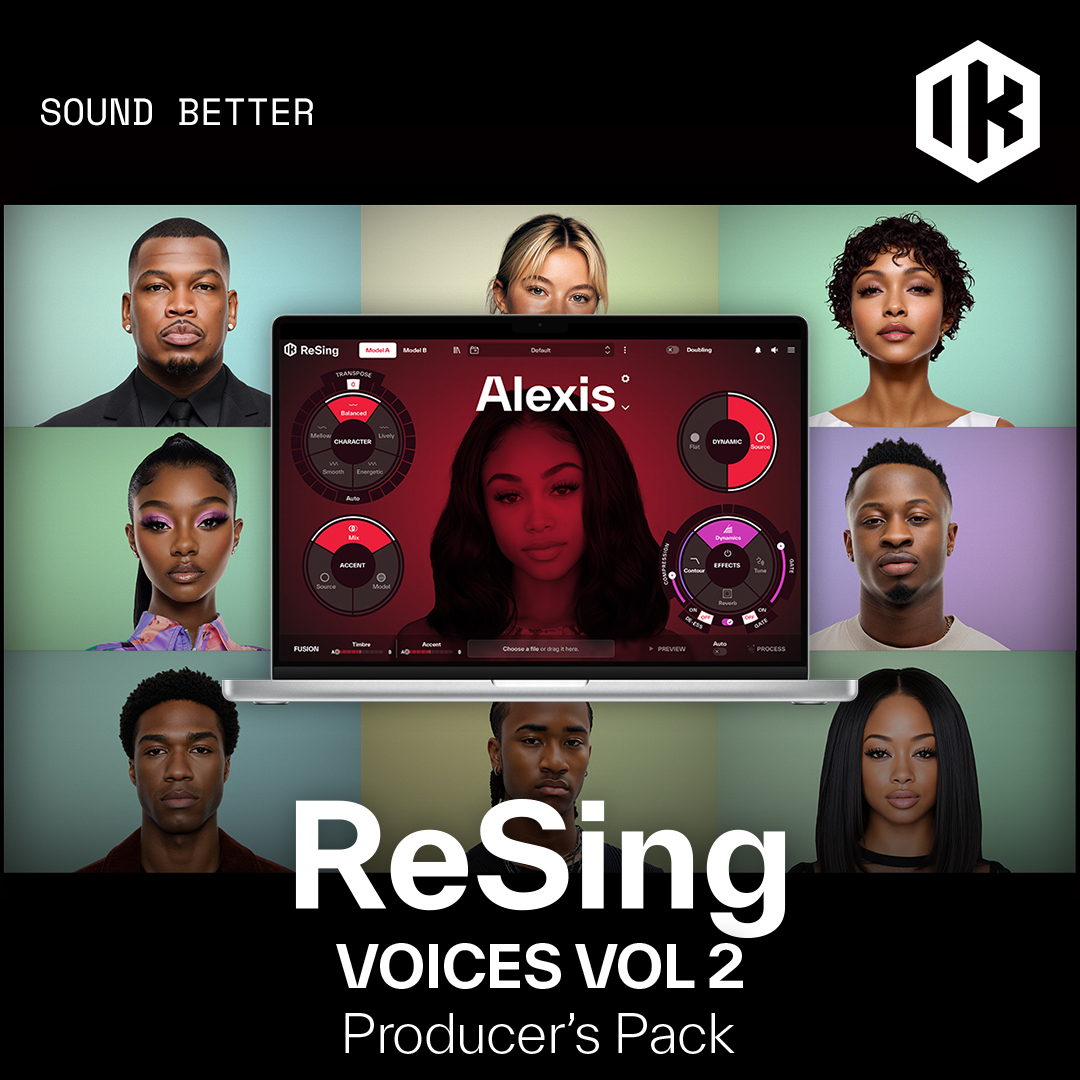 ikmultimedia_jp's tweet photo. #ReSing Voices Vol 2 Producer’s Packをリリース。R&amp;B、ポップ、ラップ、トラップ、ロック、EDMなどが得意な英語圏シンガー10名のVoice Modelを収録。2026年10月16日まで発売記念特価（€129.99 > €99.99）で販売中。https://t.co/Cc3QgMVfFg https://t.co/H9uf8Ex5Sb