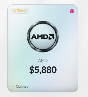 marcjoekk's tweet photo. Thank you @Surfdeveloper  the Surf team. Hit Tier 6 on the Mystery Box (AMD). Insane. I already use Surf for research, and this box went all the way. Appreciate you.🫡🫡.  If you’re interested, give Surf a try! You can also get a Mystery Box 🎁 https://t.co/ruhwpXzlJA https://t.co/9Zht8Tg0U7