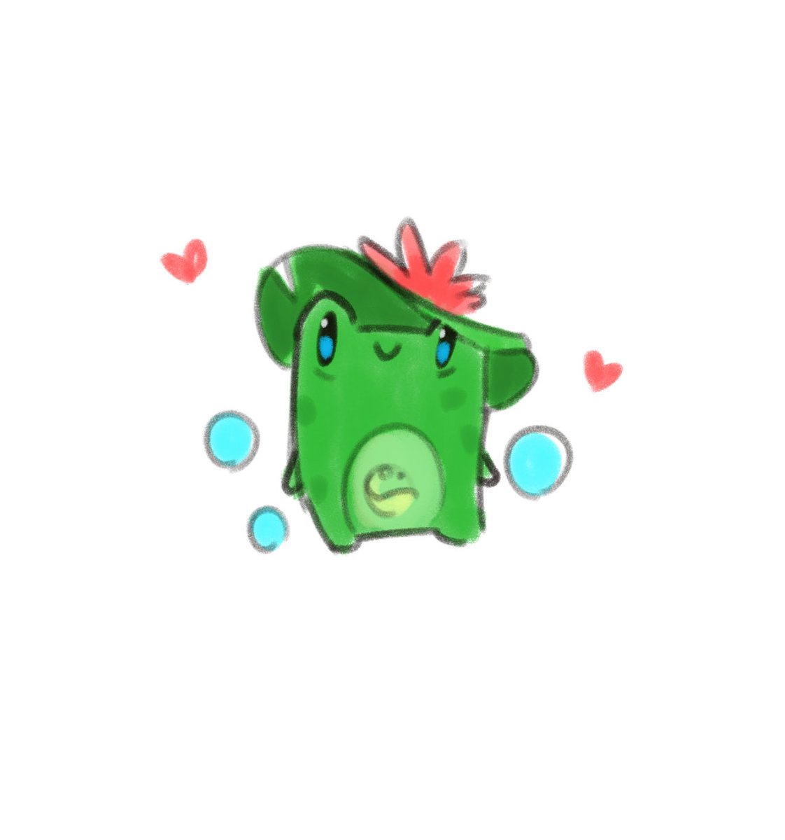 matsubokiri's tweet photo. what a crazy day 💚🐸 hope you're all loving finding the pond sprite!! 🥹🪷 https://t.co/CNtHBxTvqP