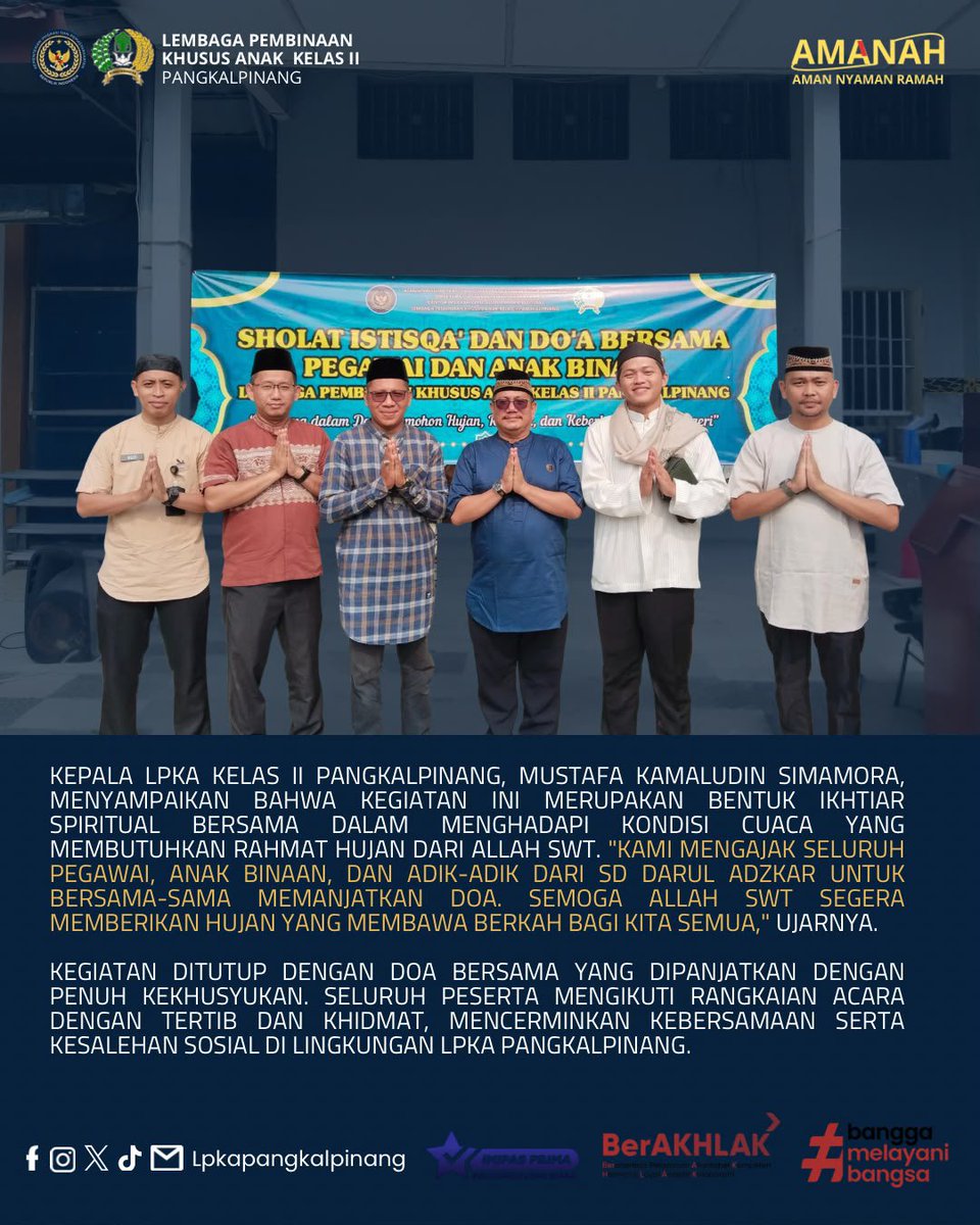 lpkapkpinang's tweet photo. @ditjenpas
@pemasyarakatanbabel 

#kemenimipas
#guardandguide
#ditjenpas
#pemasyarakatanbabel
#kanwilditjenpasbabel
#LPKAPangkalpinang
#setahunberdampak https://t.co/Nyr85EWm4A