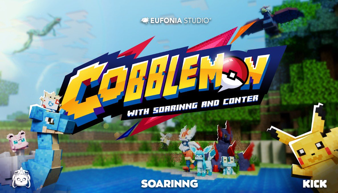 Soaringchuu's tweet photo. Hola! Junto con @EufoniaStudio acabamos de Abrir un Mundo de cobblemon para la COMUNIDAD, cualquiera que quiera entrar, simplemente descargue el launcher aquí ➡️ https://t.co/YhOoIrOgSe https://t.co/5PARitv24S