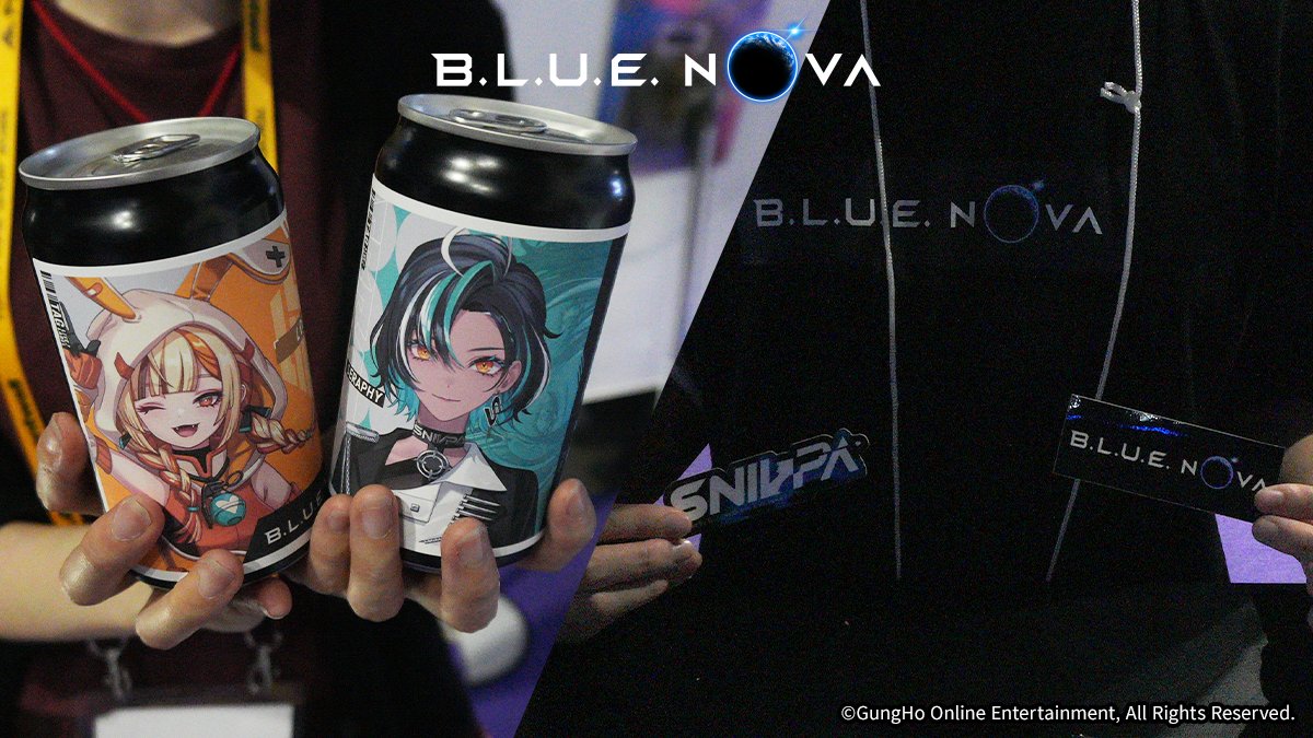 BLUENOVA_JP's tweet photo. ◤/#TGS2026 2日目/◢
ガンホーブースでは、
『B.L.U.E. NOVA』のフォトスポットを
用意しています‼️
さらに、ノベルティの配布も……💕
現地にお越しになるみなさん、
ぜひブースへお立ち寄りください🌟
わたしも本部から現地の様子を見守っています📡
#BLUENOVA #ブルノバ https://t.co/txs52JgrwL