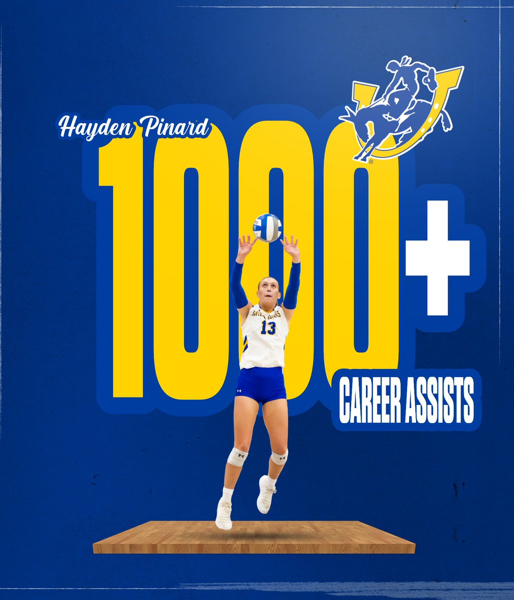 MuleriderSports's tweet photo. 1️⃣0️⃣0️⃣0️⃣ 𝑪𝒂𝒓𝒆𝒆𝒓 𝑨𝒔𝒔𝒊𝒔𝒕𝒔 𝑪𝒍𝒖𝒃 𝑭𝒐𝒓 𝑯𝒂𝒚𝒅𝒆𝒏

🏐 Congratulations to Hayden Pinard on surpassing into the 1,000 career assists club while with Mulerider Volleyball‼️

#GoMuleriders | #NPH | #theGAC https://t.co/7fY1ThiVtK
