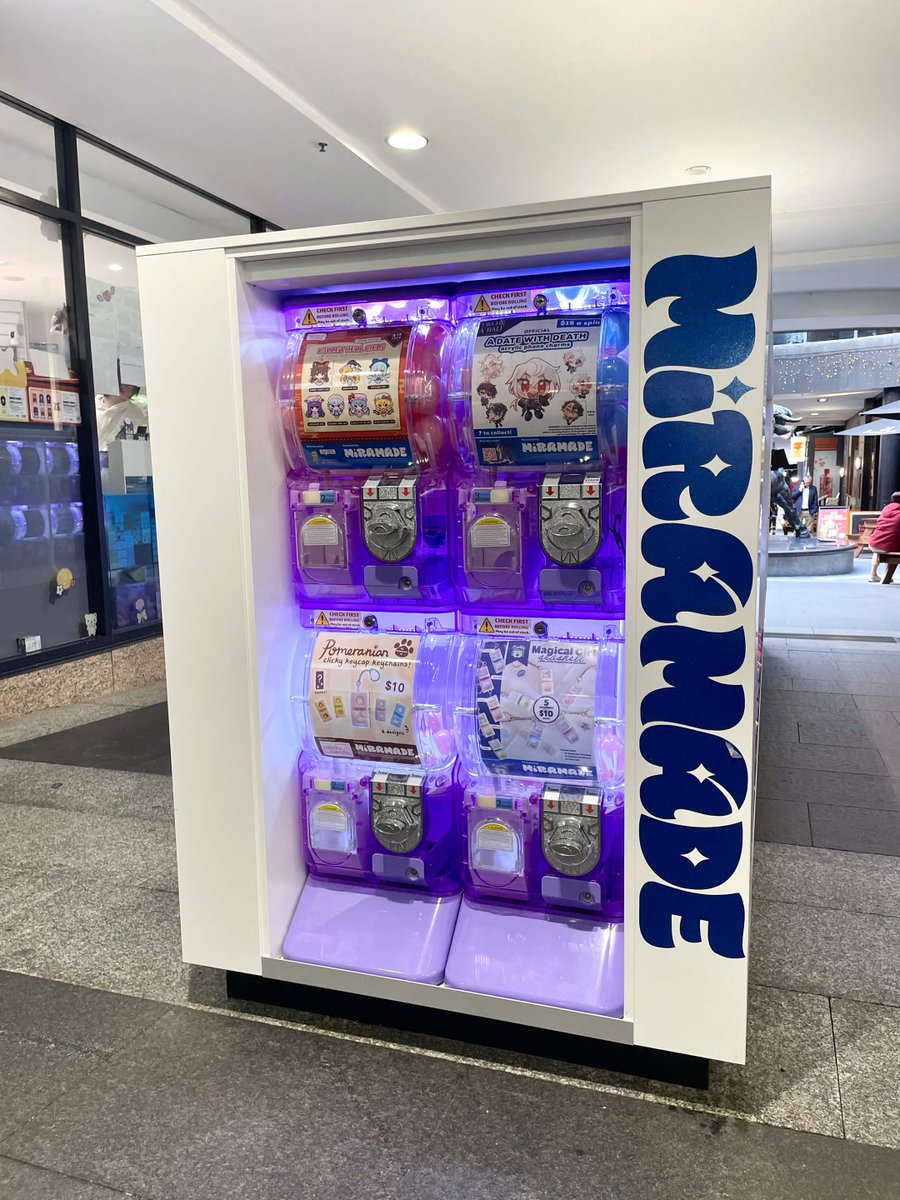 TwoHalfStudios's tweet photo. Surprise 🥳

You can now get our A Date with Death 1/2 gacha phone charm set IN PERSON in Sydney, Australia at World Square!

Huge thanks to Miramade for having us - and don't forget to show us who you get 👀 https://t.co/FC44LlRNHk