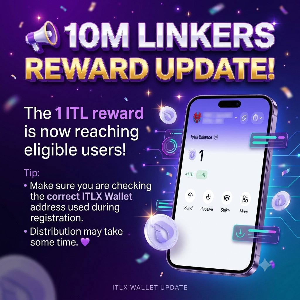 haseeb9229's tweet photo. 🔥UPDATE

The 1 $ITL from the 10 Million Linkers event has started being transferred to users wallets. 

Have you received your 1 $ITL yet?

 If You haven’t received it yet, don’t worry — distribution may take time.

#Interlink #ITL #ITLG
#WeAreTheFirst10M https://t.co/MzYB2aZSUB