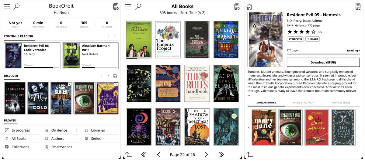 weiwei2018831's tweet photo. > BookOrbit 是一个自托管的数字图书与阅读平台，为电子书、PDF、有声书及漫画提供集中化的组织与阅读管理。

核心卖点是网页阅读器、Kobo 电子书和 KOReader 三端之间的阅读进度与批注无缝双向同步，让你在任何设备上都能接着上次的位置继续读。
https://t.co/qPODFFetfC https://t.co/9tktLJVGDg