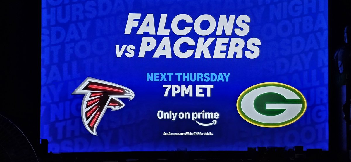 bampac29's tweet photo. Definitely looking forward to this #Packers #Falcons #ATLvsGB #GoPackGo #PackersNation #TNF #TNFonPrime #PrimeVision https://t.co/77LkvqAe2X
