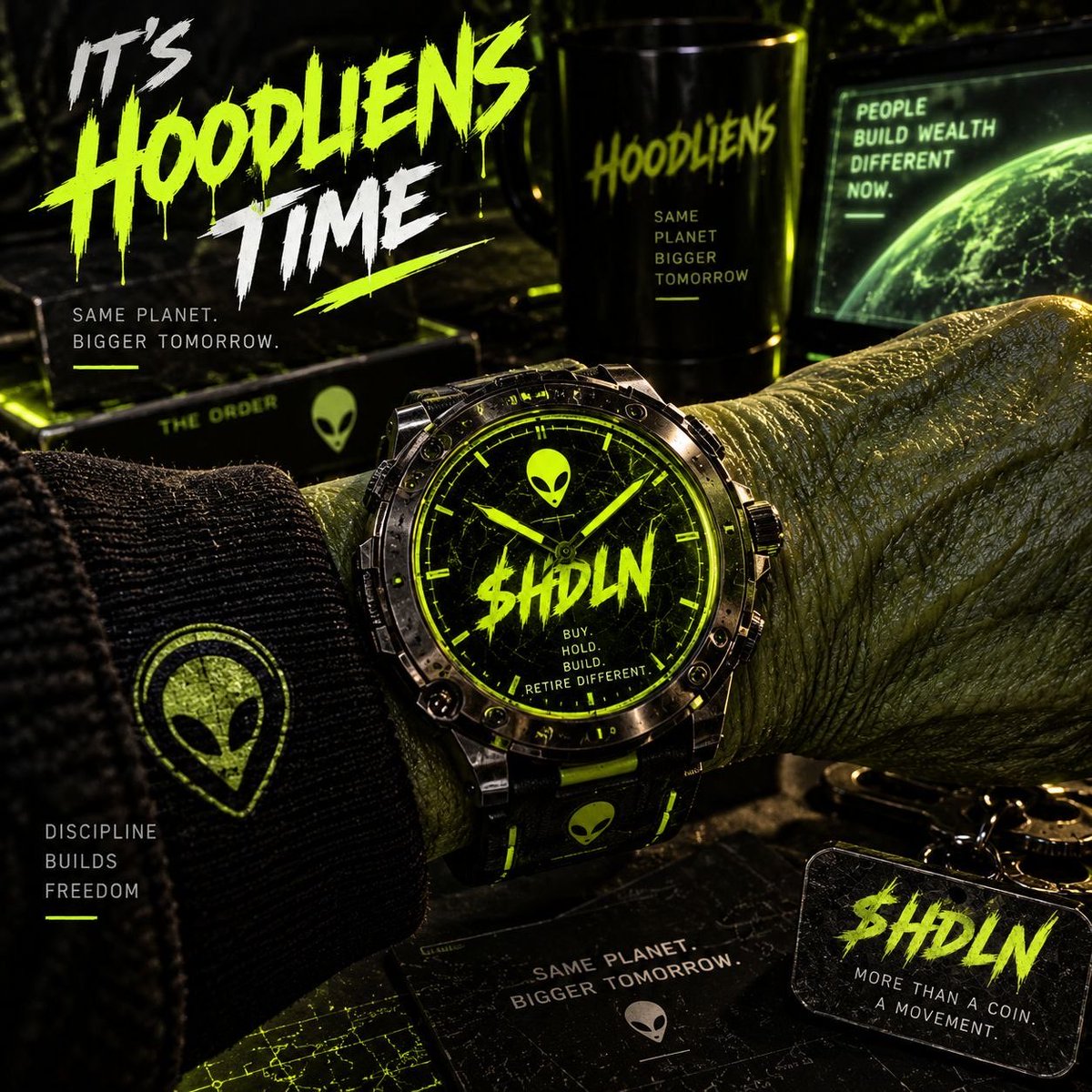 0xGreat_'s tweet photo. 👽 WHAT IF THE STORY IS THE PRODUCT?

Most meme coins are built around a moment.

HOODLIENS is building around a question people have never stopped asking:

WHAT’S OUT THERE? 🛸

That question gives us endless territory to explore — UAPs, strange encounters, classified files, ancient mysteries, unexplained signals and stories waiting to be uncovered.

Every new piece adds another layer to the universe.

That’s why $HDLN isn’t just about watching a chart.

It’s about being part of the investigation.

WE ARE THE ORDER. 👽

$HDLN @HoodliensHDLN
CA: 0xFd149B52C4265E6FE9c6d5AE7a39cCc627703875

#HDLN #UFO #UAP #Disclosure