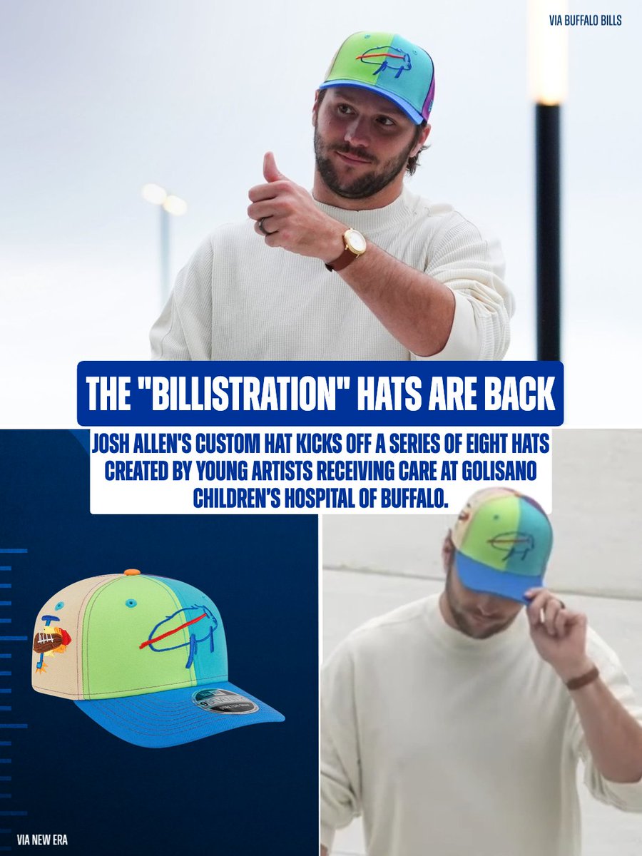 NFL's tweet photo. The coolest hats ever 💙

@JoshAllenQB @BuffaloBills https://t.co/WpEbrkoVxK