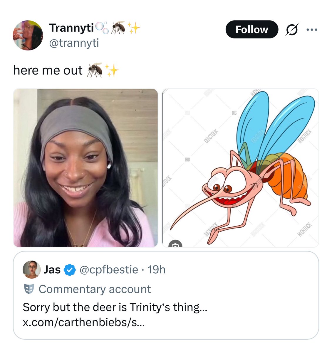 bee30823's tweet photo. Seeing how openly comfortable this fandom is discouraging black women will never not be concerning to me. All of this? Over a deer? Is ridiculous and inhumane. Jobs and hobbies NEEDED expeditiously https://t.co/iuxtuuldKr