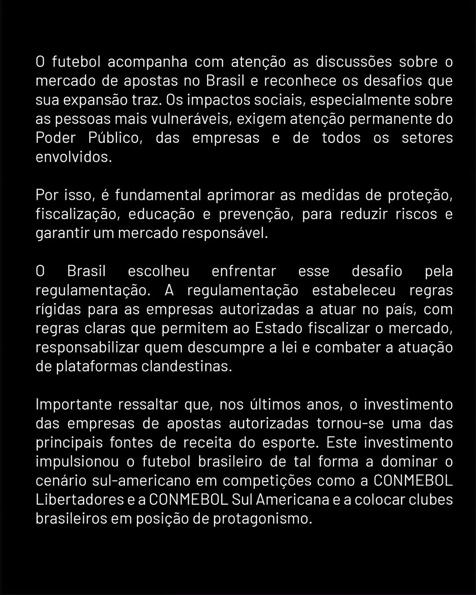Gremio's tweet photo. O fim do futebol Brasileiro https://t.co/FjO1735L5I