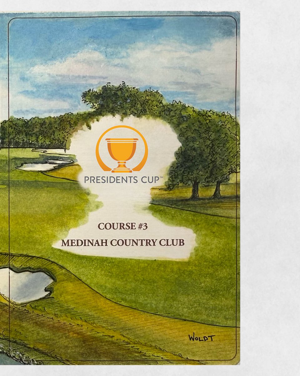 BDraddy's tweet photo. We’re officially 1 week out from the Presidents Cup, so what better time to give away one of our limited-edition @joewoldtart Dewey long-sleeve tees?

This one features a beautiful scorecard drawing of Medinah Country Club.

To enter:
• Follow us
• Repost this tweet
• Comment your size below

Winner will be chosen Sunday at 12:00 PM ET. Good luck!