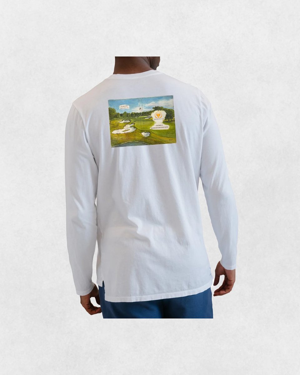 BDraddy's tweet photo. We’re officially 1 week out from the Presidents Cup, so what better time to give away one of our limited-edition @joewoldtart Dewey long-sleeve tees?

This one features a beautiful scorecard drawing of Medinah Country Club.

To enter:
• Follow us
• Repost this tweet
• Comment your size below

Winner will be chosen Sunday at 12:00 PM ET. Good luck!