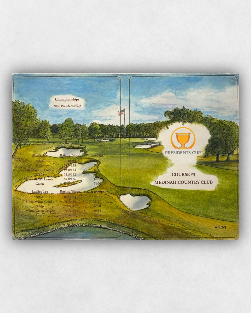 BDraddy's tweet photo. We’re officially 1 week out from the Presidents Cup, so what better time to give away one of our limited-edition @joewoldtart Dewey long-sleeve tees?

This one features a beautiful scorecard drawing of Medinah Country Club.

To enter:
• Follow us
• Repost this tweet
• Comment your size below

Winner will be chosen Sunday at 12:00 PM ET. Good luck!
