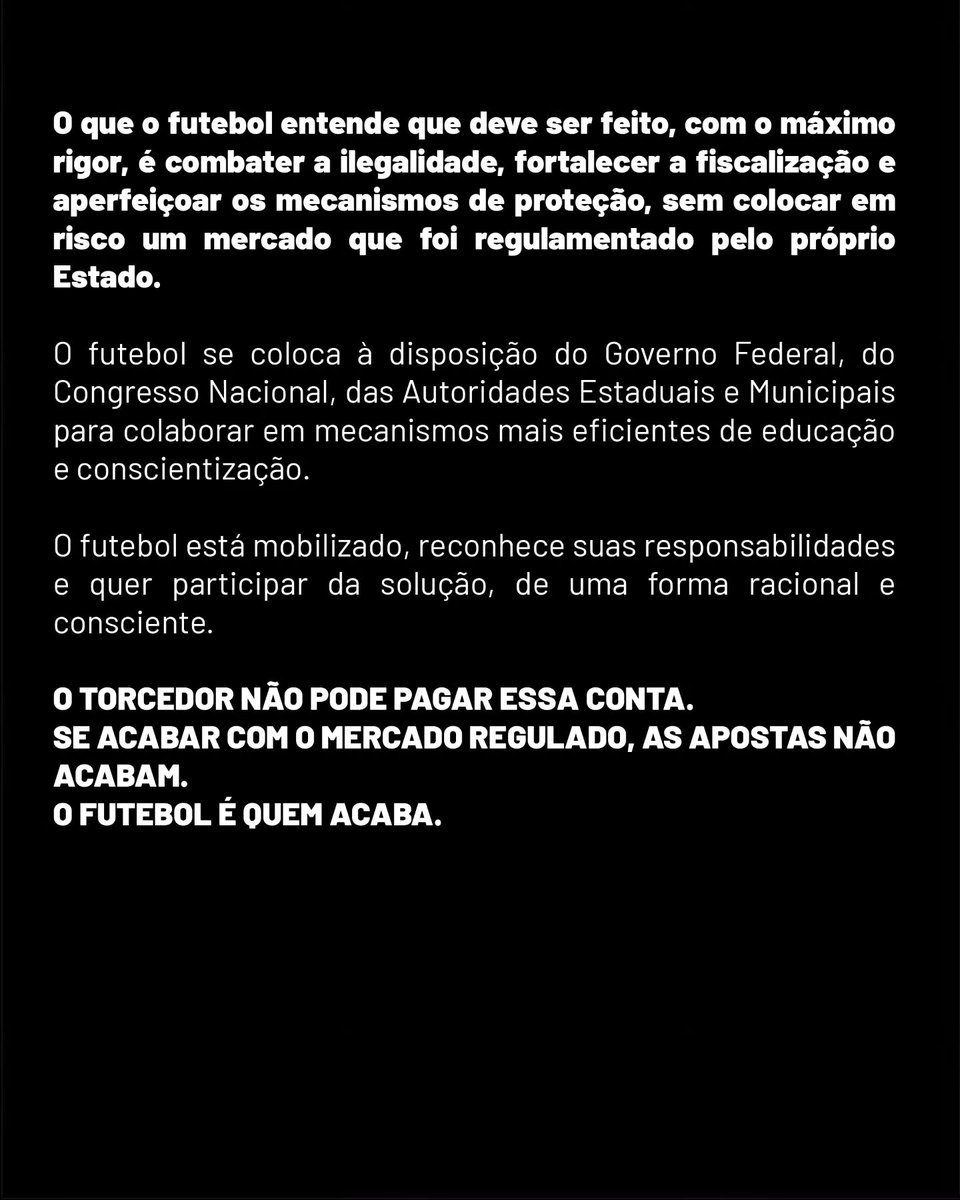 Gremio's tweet photo. O fim do futebol Brasileiro https://t.co/FjO1735L5I