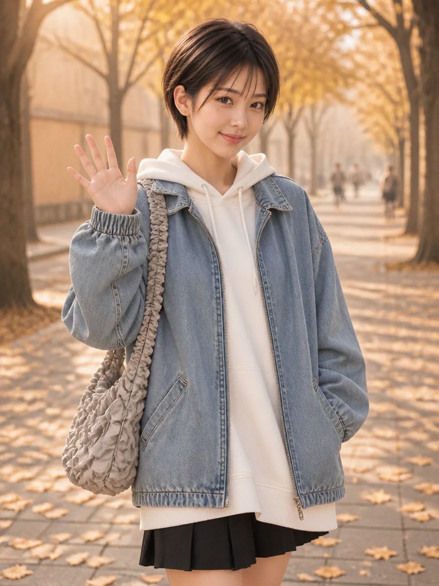 nowa_aiphoto's tweet photo. 秋の並木道を歩いていたら、見つけた🍂
「おはよう」って、ちょっとだけ手を振ってみました☺️少しずつ秋の空気になってきたね。

#乃和 #のわ #AIグラビア #AI美女 #AIart #AIphoto #秋コーデ #秋の風景 #並木道 #ショートボブ https://t.co/41vAU4GCTF