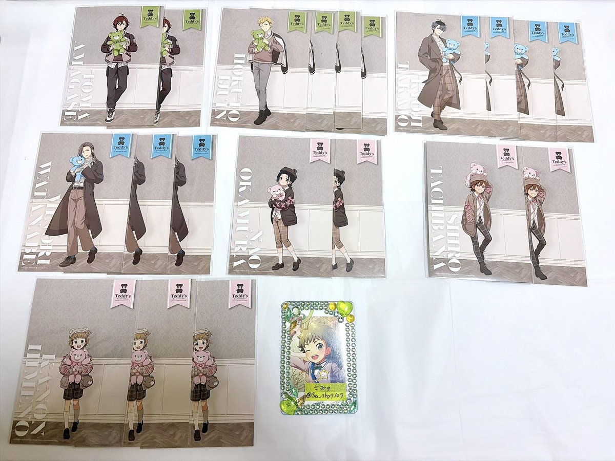 Sa__shyt107's tweet photo. 【交換】SideM Teddy’s Collection テディコレ 特典 ポストカード

譲:冬馬 北斗 恭二 みのり 直央 志狼 かのん

求:翔太

郵送のみ
検索からもお気軽にお声かけくださいませ https://t.co/1J72EOuhep