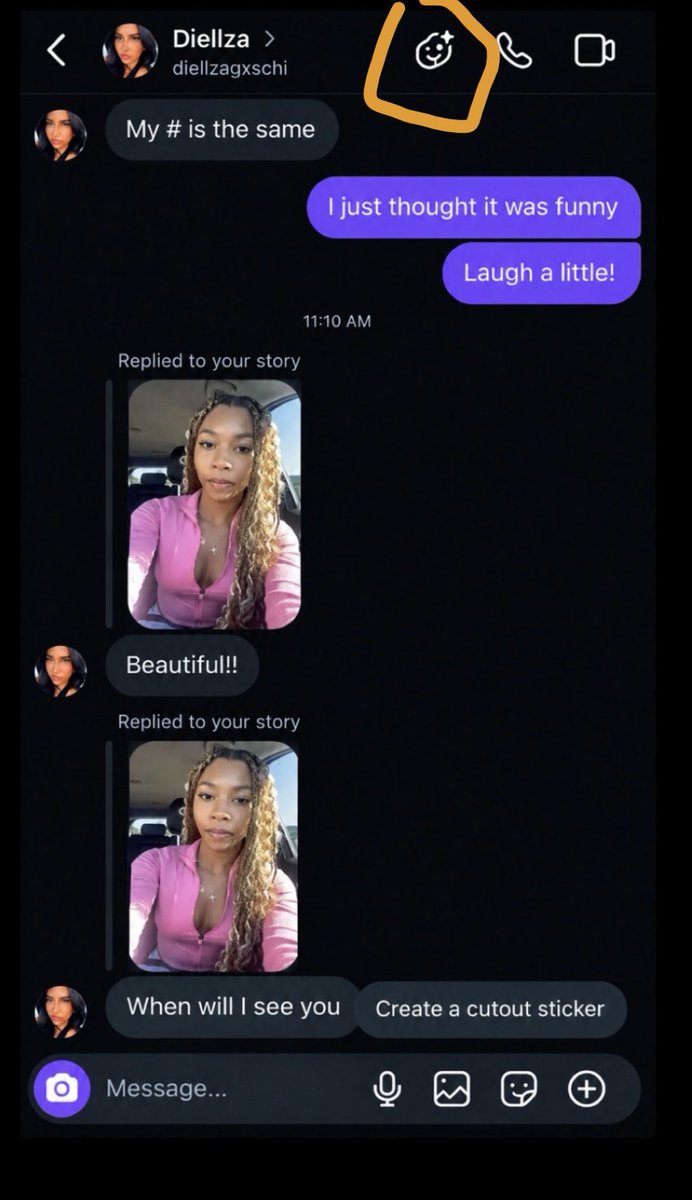 OGracella25528's tweet photo. @Gratitude_Inher @Loveurselff1 Girl why did you edit that? You can see it is clearly an edit, and you didn’t even check your AI edit properly , take a look at the difference, and not just that, the real photo has a “create a cut out “ pointing to image, the edited one doesn’t. https://t.co/LUeD0yzufm