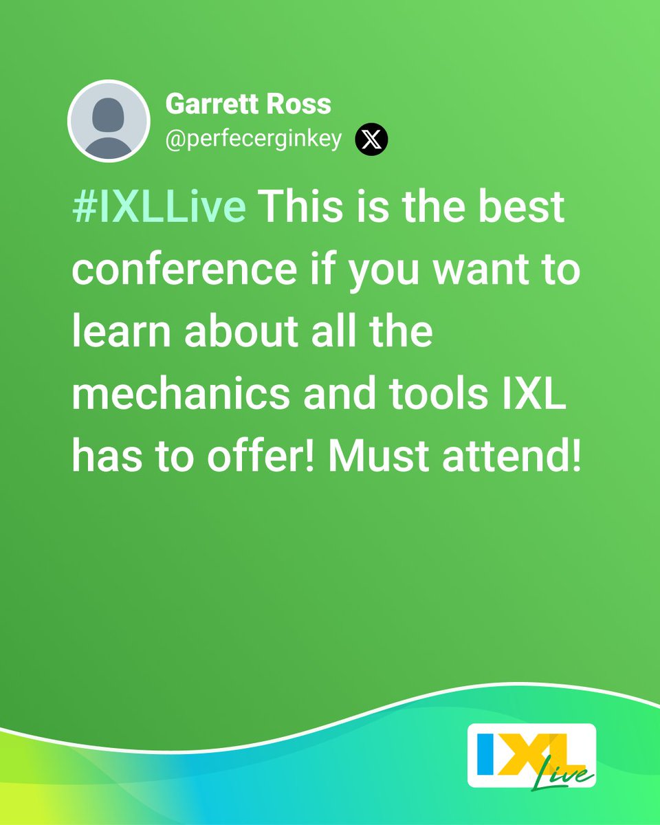IXLLearning's tweet photo. A new season of #IXLLive kicks off today! 🎉
🧑‍🏫 Teacher events: https://t.co/R6FaN8HiZf 
🧑‍💼 Admin events: https://t.co/LZ2JvKWMWo 

Will you be attending? 😀 https://t.co/HDV5rUDV9F