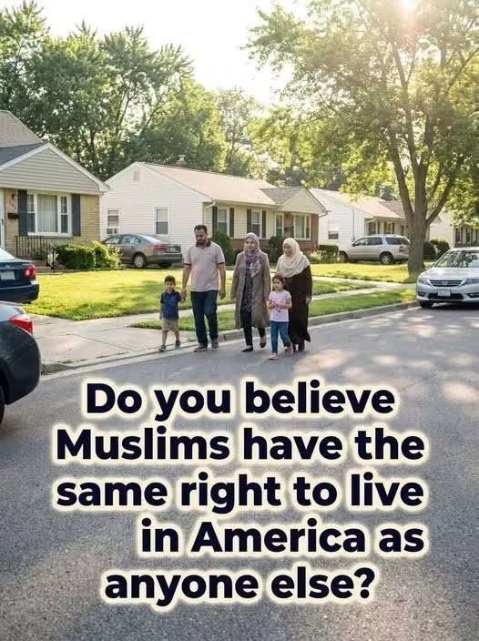 Emmaiid11's tweet photo. Do you believe Muslims have the same right to live in America as anyone else? https://t.co/09pZAVHEh6