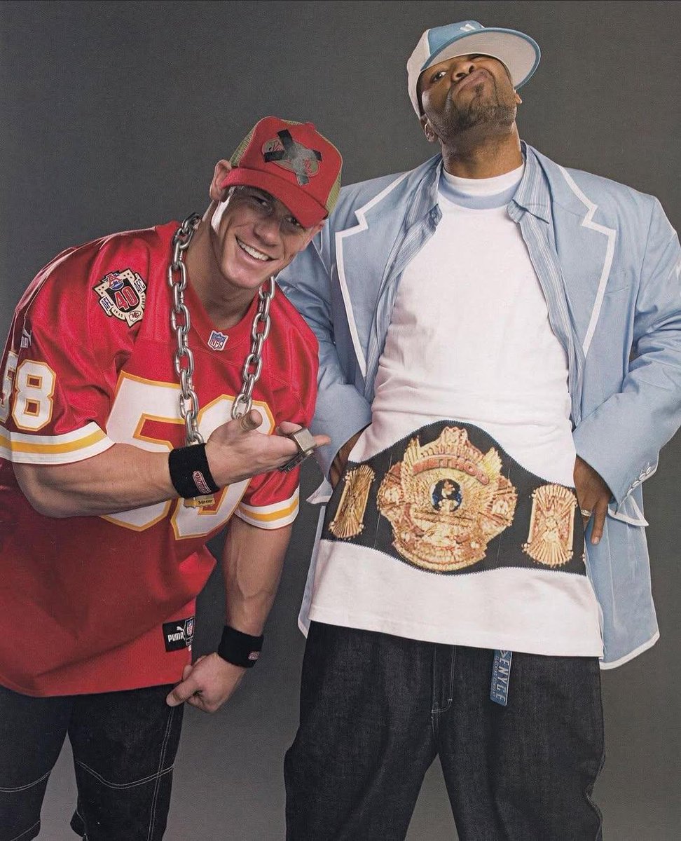 RuthlessAggresr's tweet photo. John Cena with famous rappers in the 2000s
Can you name them all? https://t.co/xw5jMXO9Vv