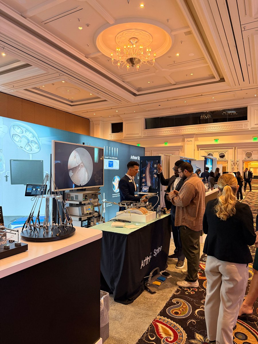 ArthrexSpine's tweet photo. Arthrex Spine was proud to participate in the Society for Minimally Invasive Spine Surgery (#SMISS) Annual Forum 2026 in Las Vegas, Nevada!
As the only major meeting dedicated entirely to minimally invasive spine surgery, the Forum brought surgeons together to share real-world insights, discuss emerging research, and advance patient care.
At Arthrex Spine, we’re building on that shared commitment through innovation, surgeon education, and scientific research, expanding the possibilities of ultra-minimally invasive endoscopic spine surgery and helping patients return to active, healthy lives.
Join the endoscopic spine evolution: https://t.co/QDeDP9Jn1R
#SMISS2026