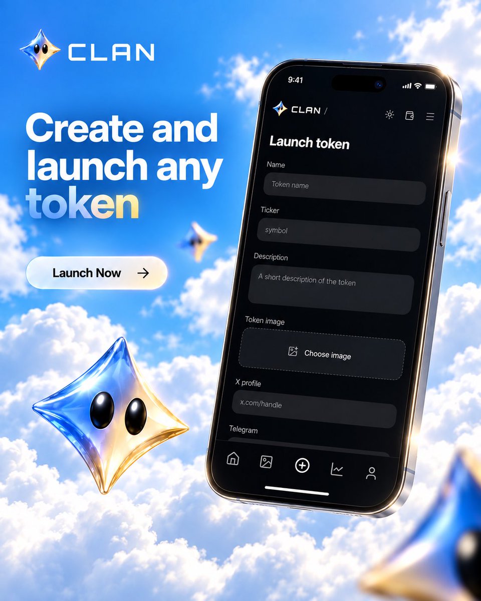 clandotfun's tweet photo. Create and launch any token 🚀 https://t.co/PDfMI5Jpm6