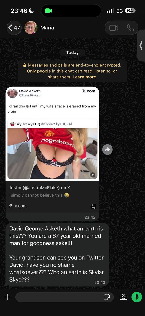 DavidAsketh1's tweet photo. Who has sent this to my Grandson???

Maria is absolutely devastated!!! https://t.co/drlq3mT148