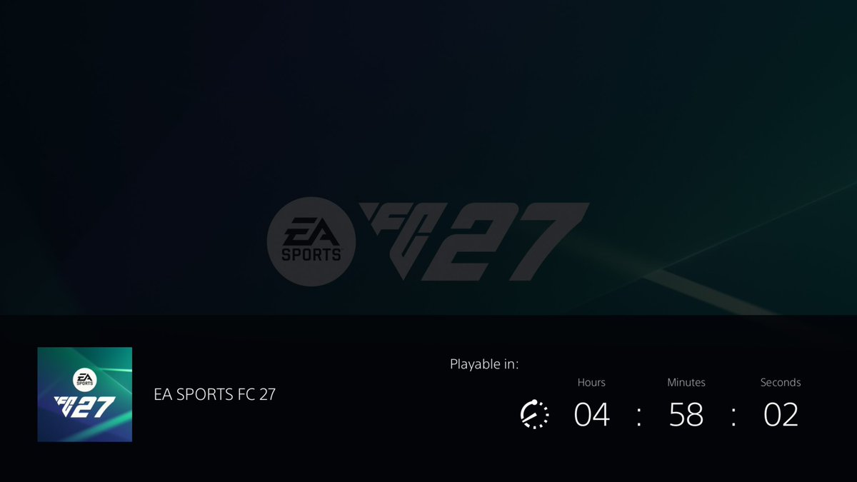 Thefinalwh32982's tweet photo. even with my ultimate edition i still have to wait 😒😒😒
#EAFC27 #FC27 #EAPlay #PS5 #PlayStation #EASportsFC #FC27EarlyAccess https://t.co/V1ZMlmLIt4