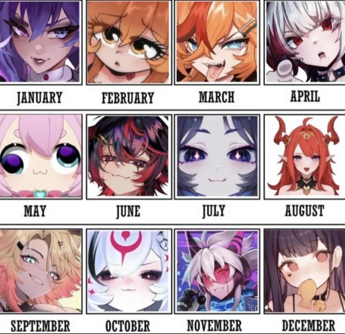 VelsuneAelyravt's tweet photo. What month were you born in? Let’s find your birthday twins https://t.co/HzFGYZpskY