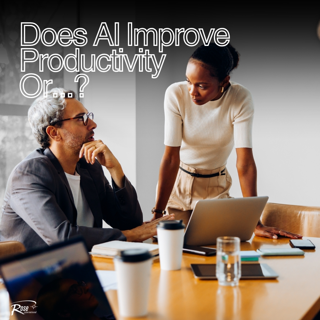 RoseInt's tweet photo. Some feel AI makes work faster, but an HR Brew interview showed it's not necessarily better. A discussion with Liane Davey, 3COze co-founder and author of "Thoughtload: Manage the Madness and Free Your Team to Do Great Work," highlighted the difference between activity, output and outcomes. She shared that producing more work doesn't always translate to meaningful results. Her book's framework encourages organizations to consider cognitive demands, emotional burdens and available energy when evaluating the impact of AI-enabled productivity.

#RoseInt #PeopleMakingItHappen #AI #Productivity.

📷: Canva Pro, Shutterstock