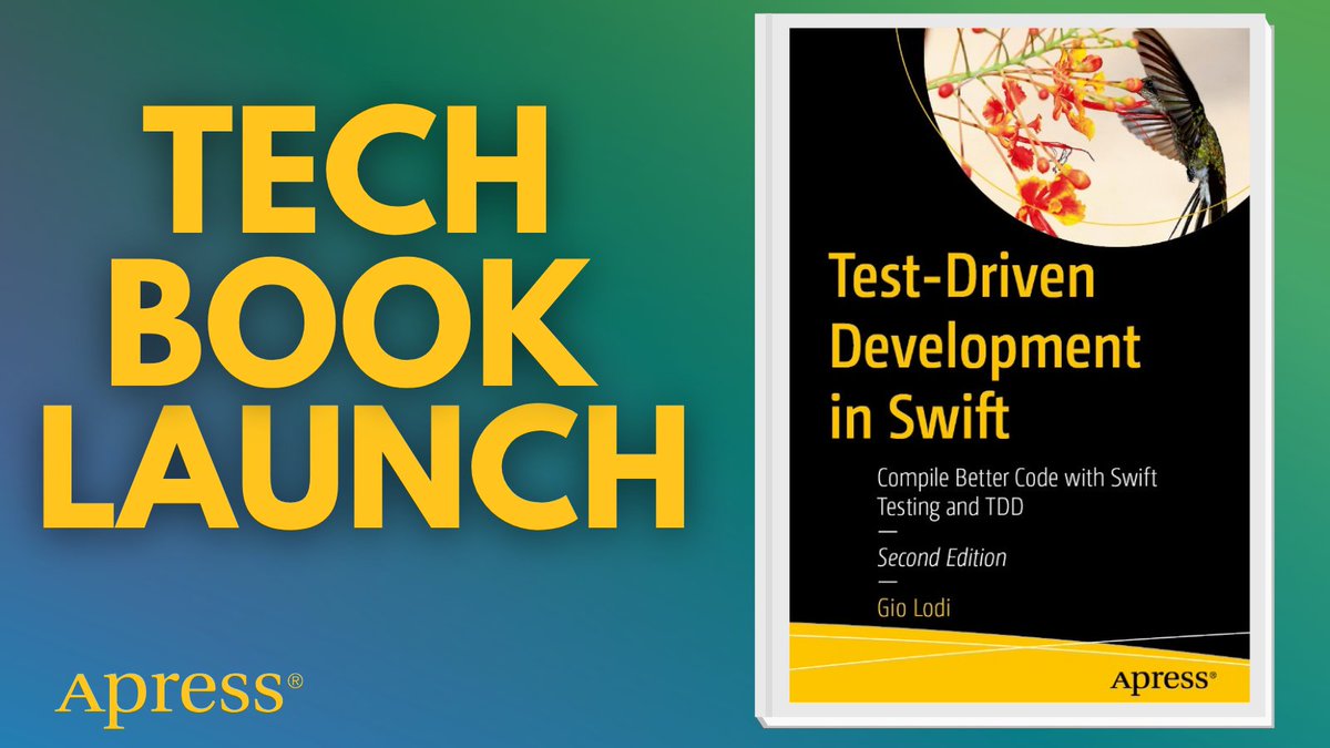 Apress's tweet photo. Great software starts with great tests. Learn how to use Swift Testing, Xcode, and TDD principles to write cleaner code, reduce defects, and build applications with confidence. #Swift #TDD #iOSDevelopment #SoftwareTesting #CleanCode #Programming
🔗 https://t.co/N6qNM8CCfk https://t.co/IjVzTFLJ5q