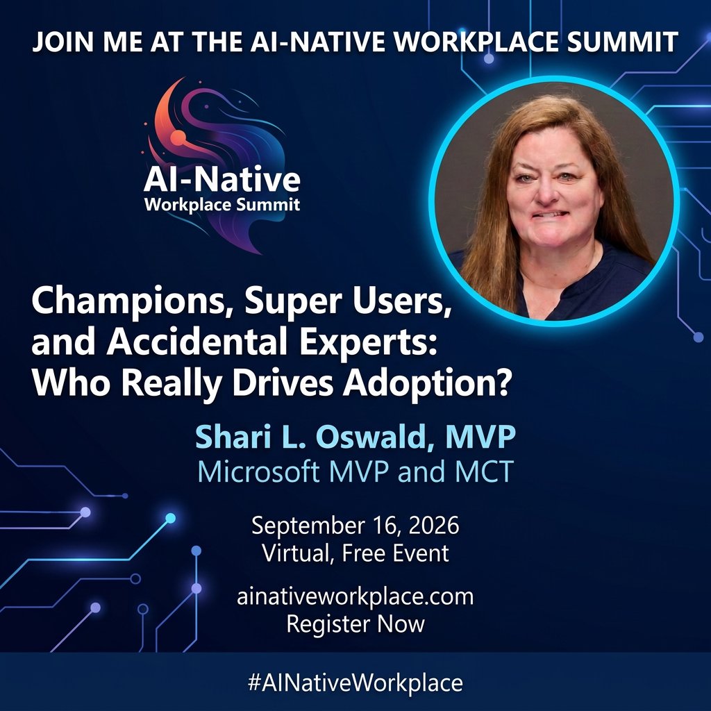 PowerupTips's tweet photo. Thank you to everyone who joined my session at @AINativeWP yesterday. What a community. #AINativeWorkplace #Microsoft365 #MicrosoftCommunity https://t.co/gpi8k1qkJy