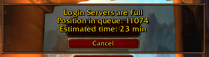 MVHOUOFFICIAL's tweet photo. i wait in a queue for 5 mins get in and then get told no available realm and back in queue ): https://t.co/PffHGLfOFE